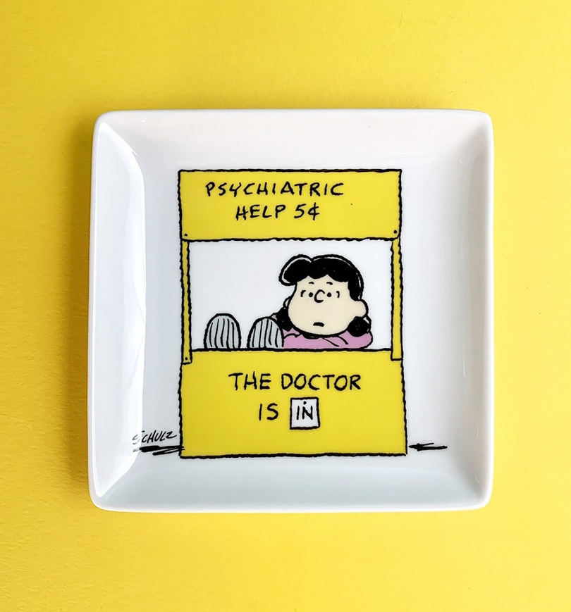 An image of Peanuts Lucy Help Trinket Tray