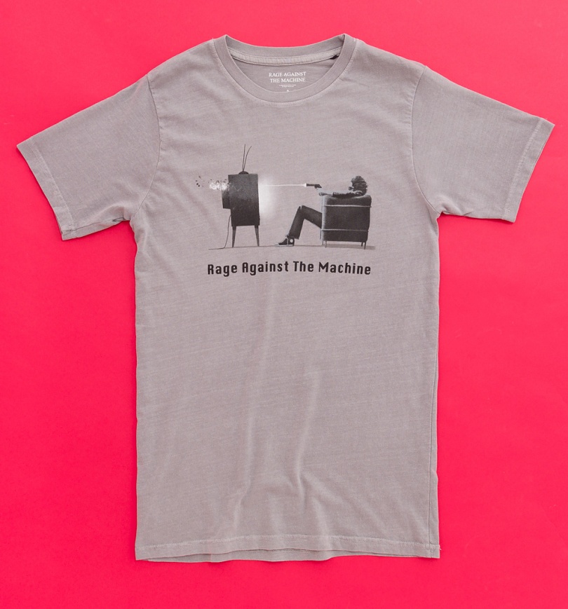 An image of Rage Against The Machine Wont Do What You Tell Me Mineral Wash Grey T-Shirt