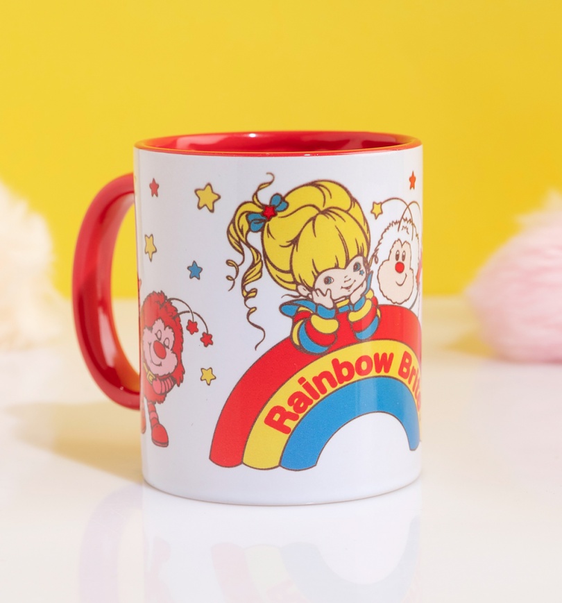 An image of Rainbow Brite And Sprites Red Handle Mug
