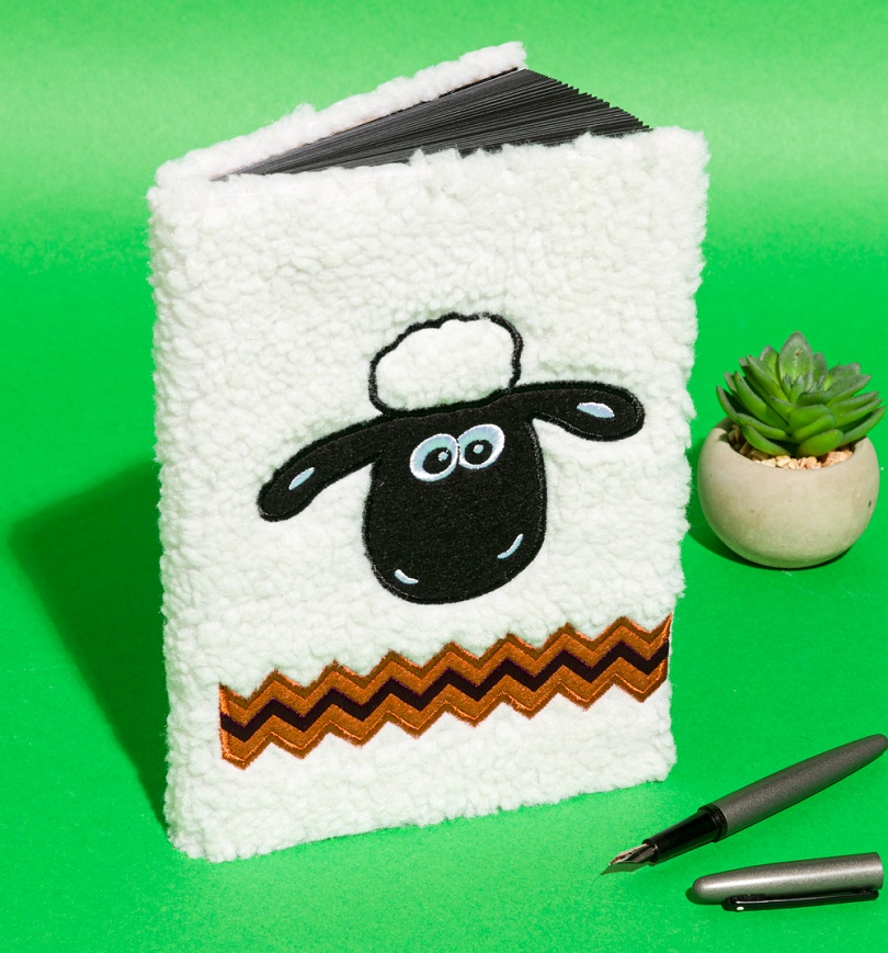 An image of Shaun The Sheep A5 Plush Notebook