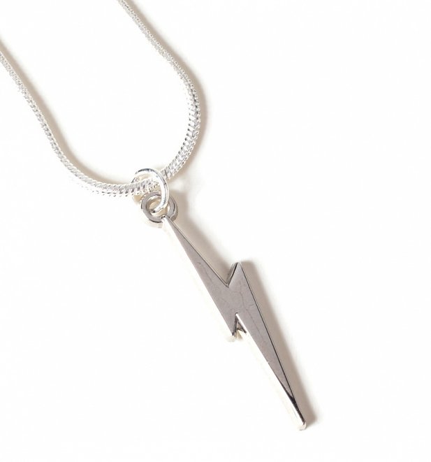 Silver Plated Harry Potter Lightning Bolt Necklace