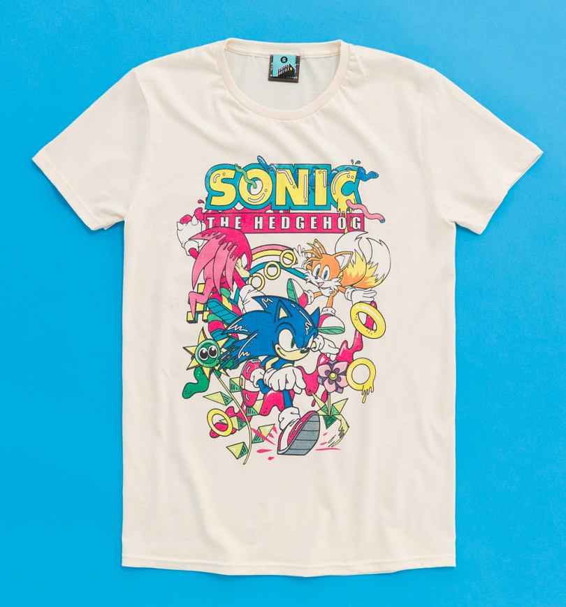 An image of Sonic, Tails And Knuckles Natural T-Shirt