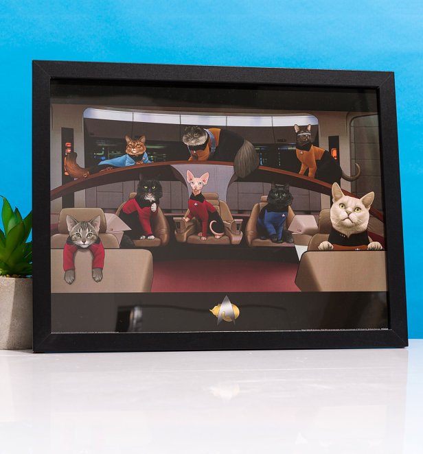 An image of Star Trek Cats Framed Print