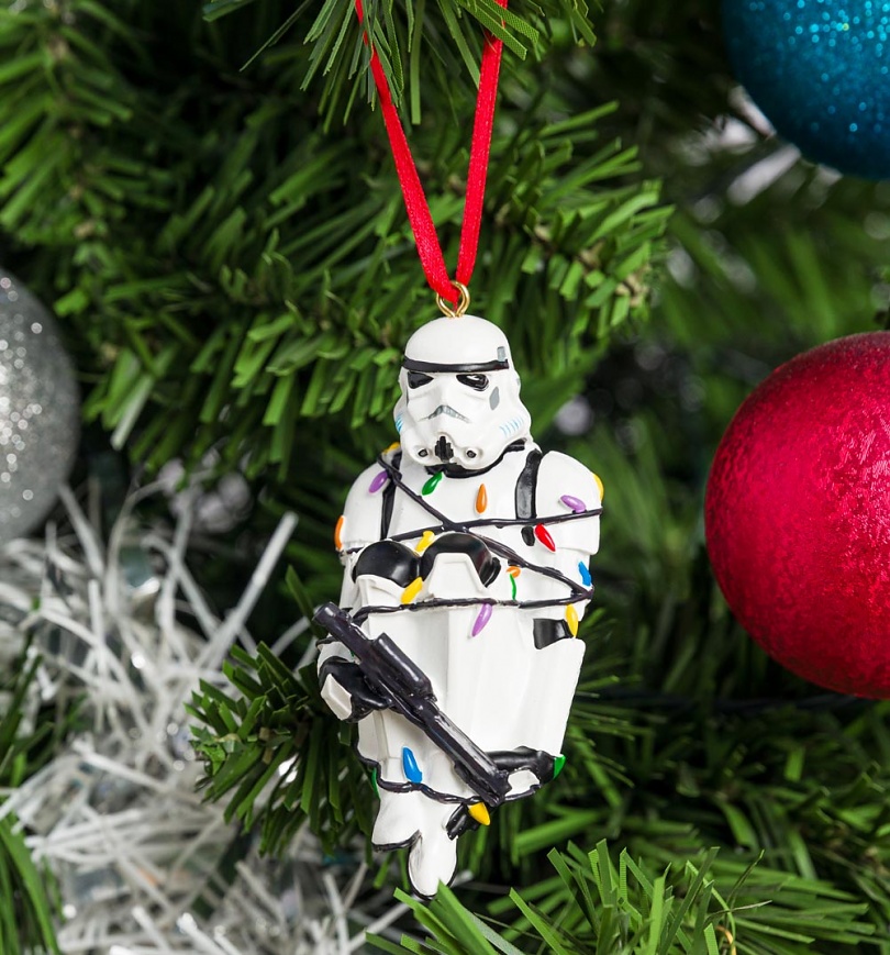 An image of Star Wars Stormtrooper in Fairy Lights Hanging Decoration