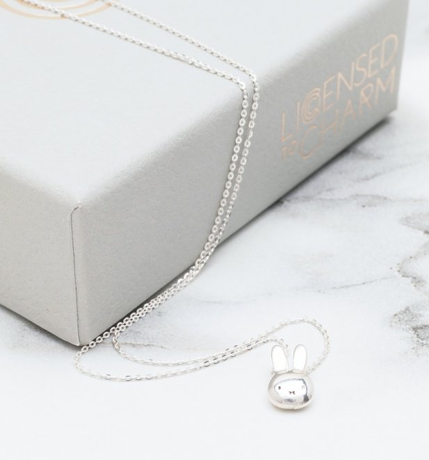 Sterling Silver Miffy Head Necklace