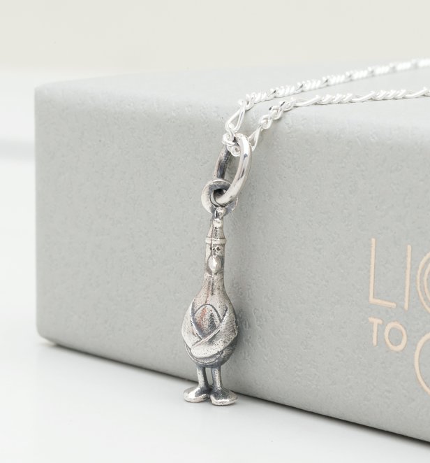 Sterling Silver Wallace And Gromit Feathers McGraw Necklace