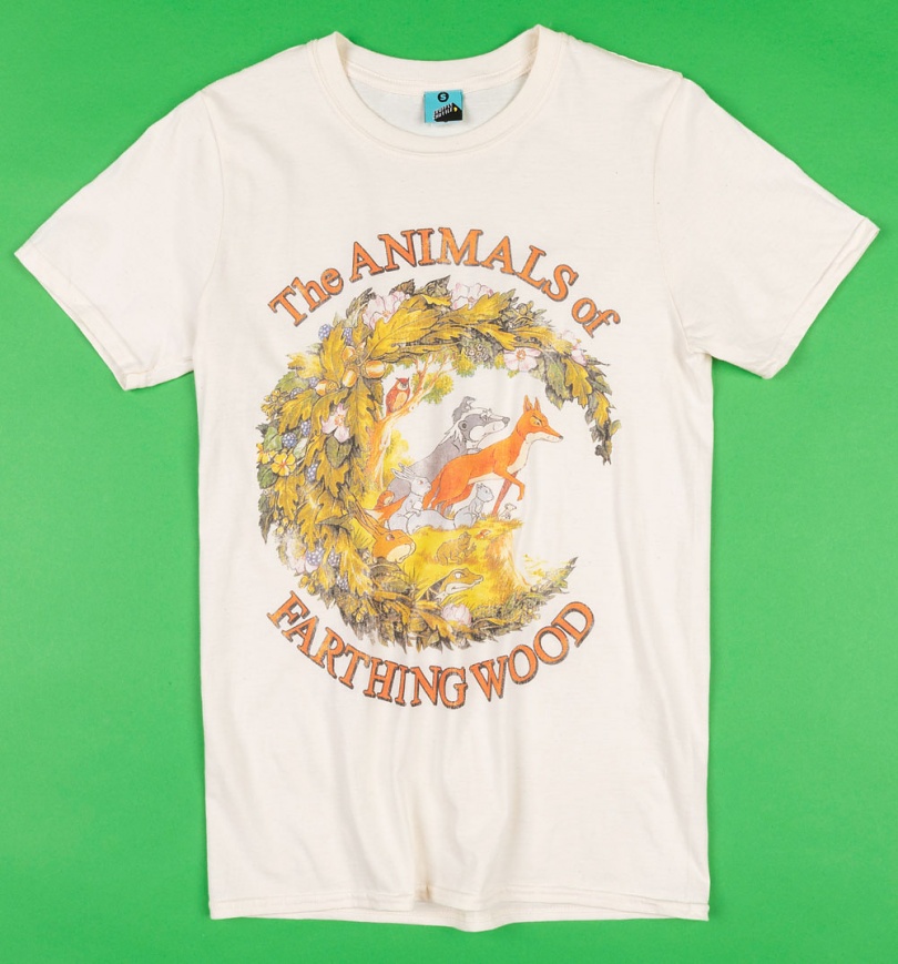 An image of The Animals Of Farthing Wood Ecru T-Shirt