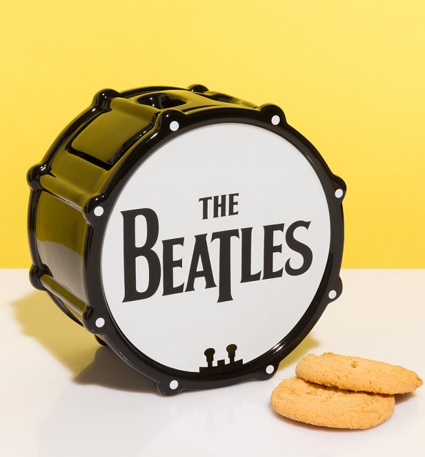 An image of The Beatles Drum Ceramic Shaped Cookie Jar