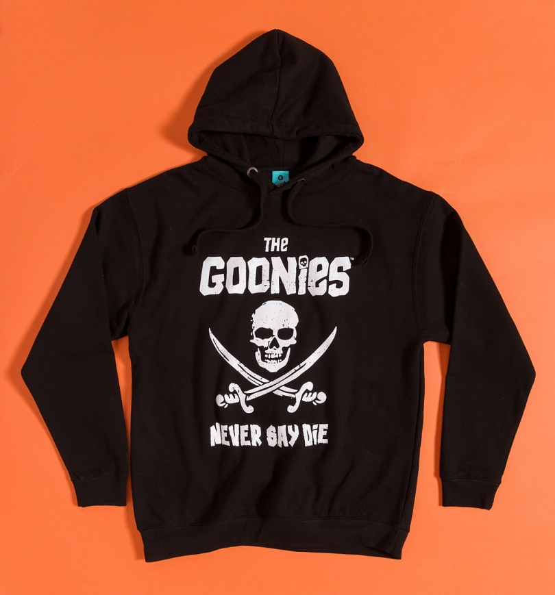 An image of The Goonies Never Say Die Black Hoodie