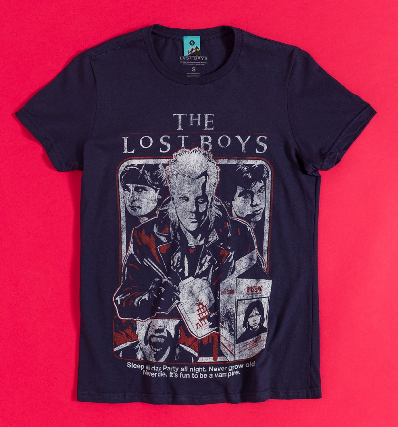 An image of The Lost Boys Sleep All Day Navy Fitted T-Shirt