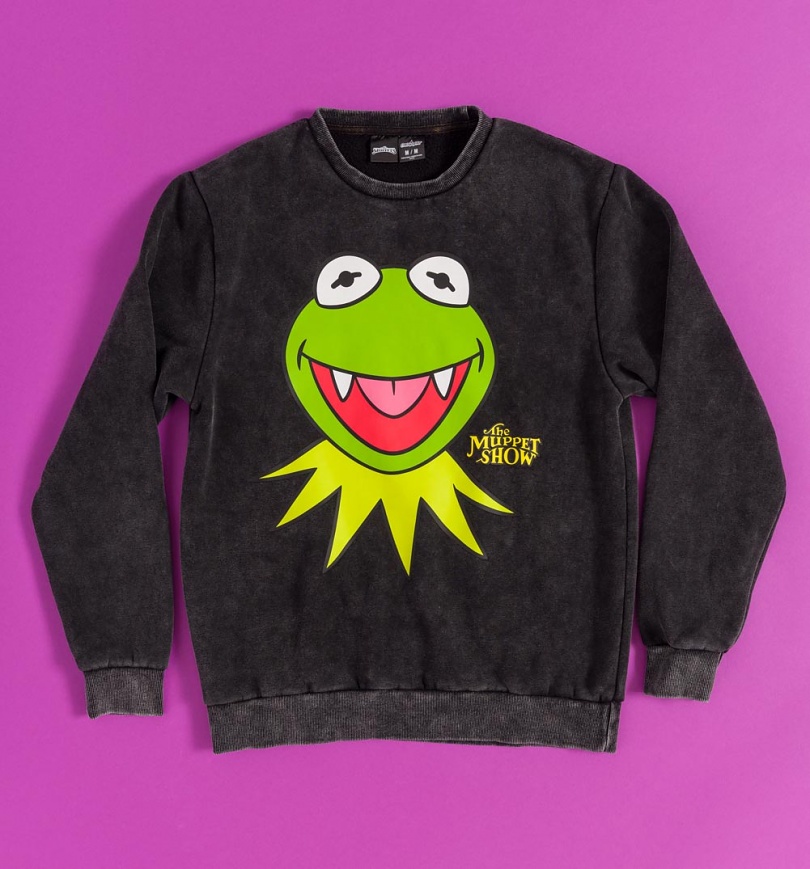 An image of The Muppets Vampire Kermit Crewneck Sweater from Cakeworthy