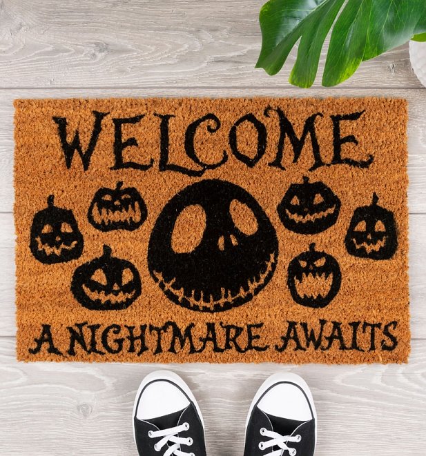 An image of The Nightmare Before Christmas A Nightmare Awaits Door Mat