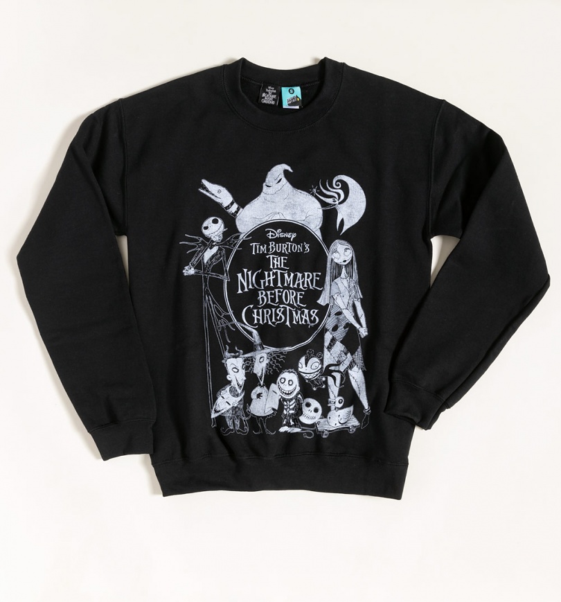 An image of Disney The Nightmare Before Christmas Black Sweater