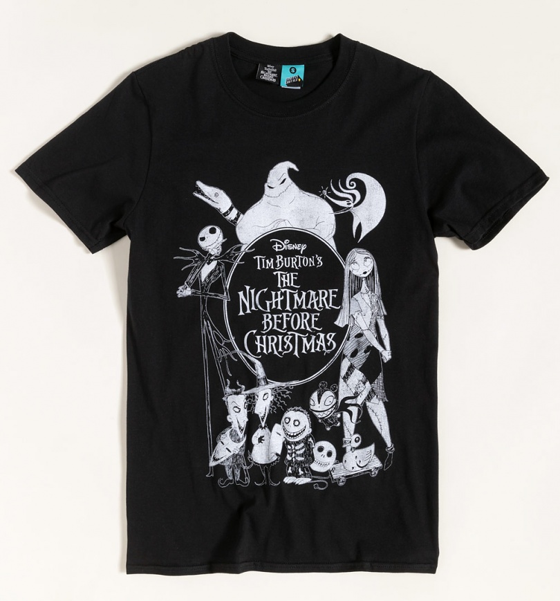 An image of Disney The Nightmare Before Christmas Black T-Shirt