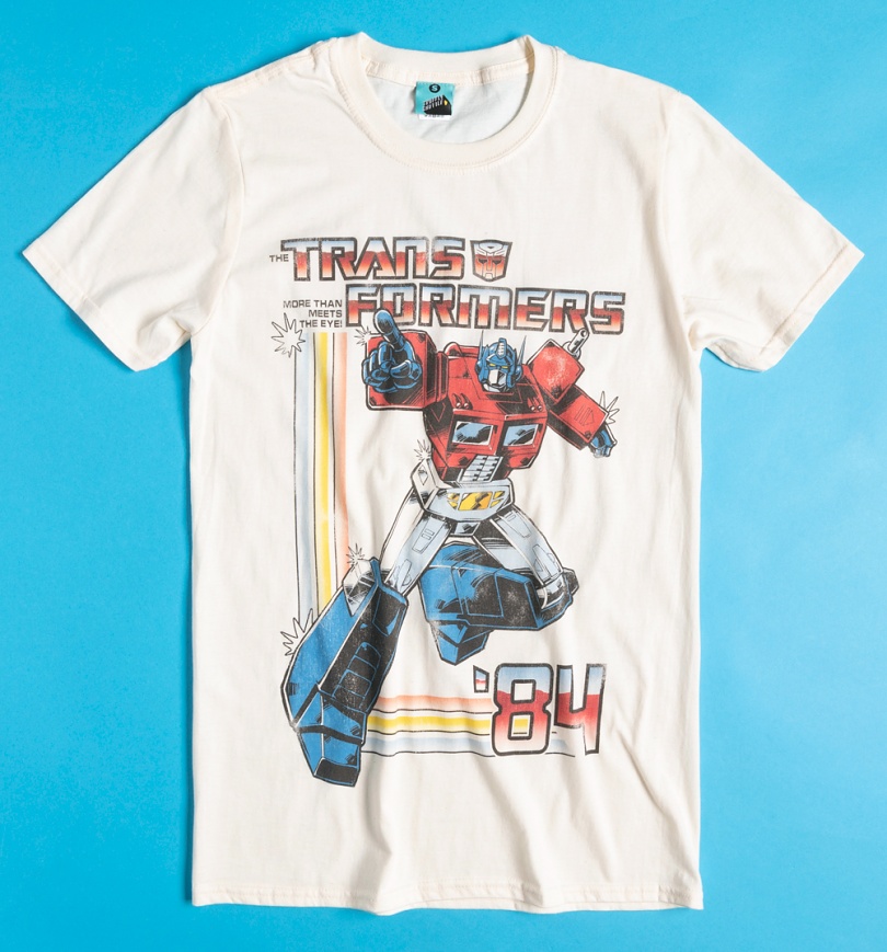 An image of Transformers Optimus Prime Ecru T-Shirt