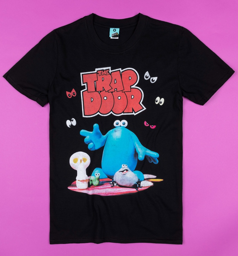 An image of Trap Door Black T-Shirt