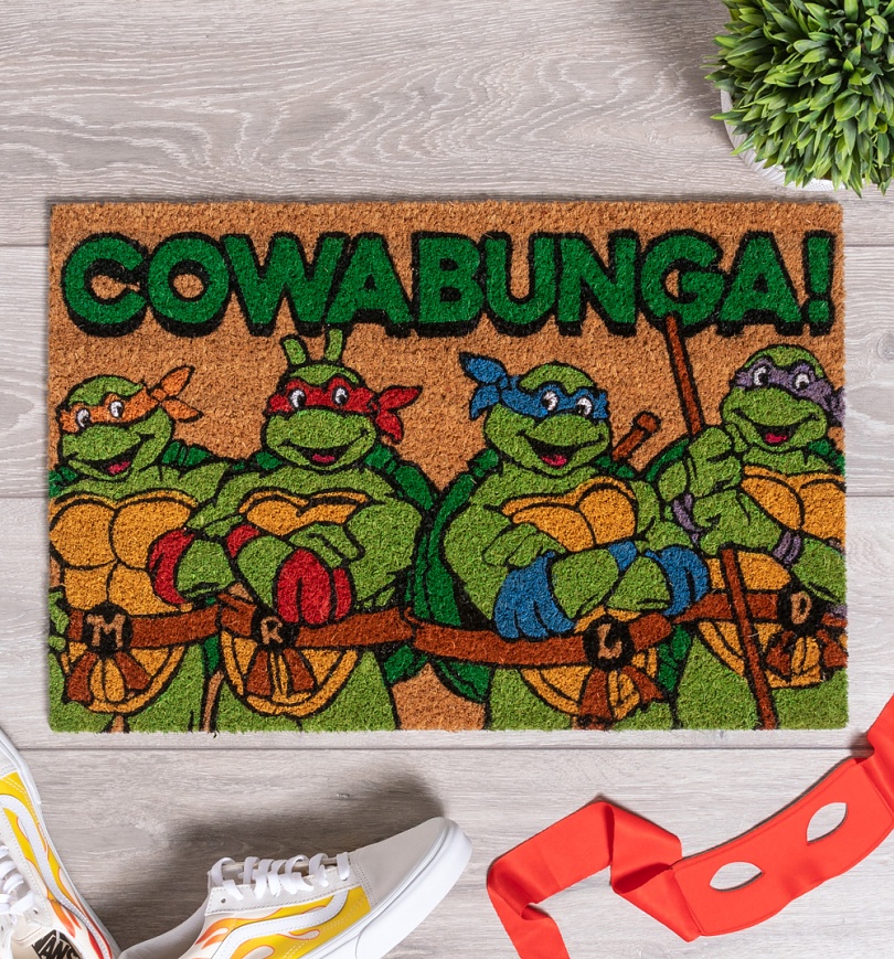 An image of Turtles Cowabunga Door Mat