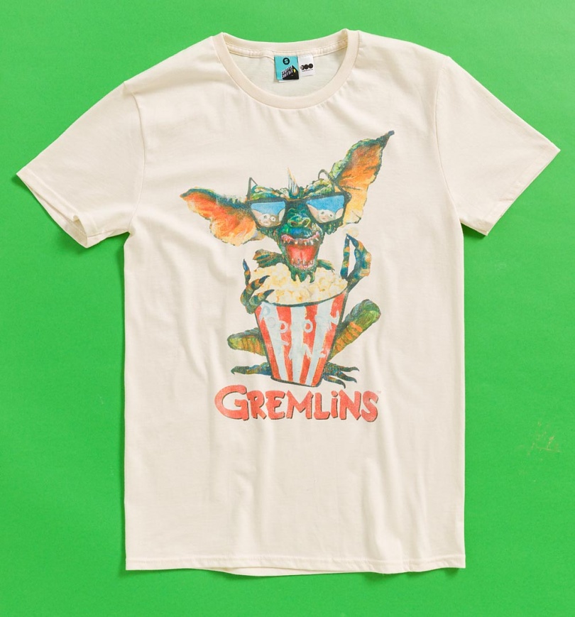 An image of Gremlins Popcorn Time Natural T-Shirt