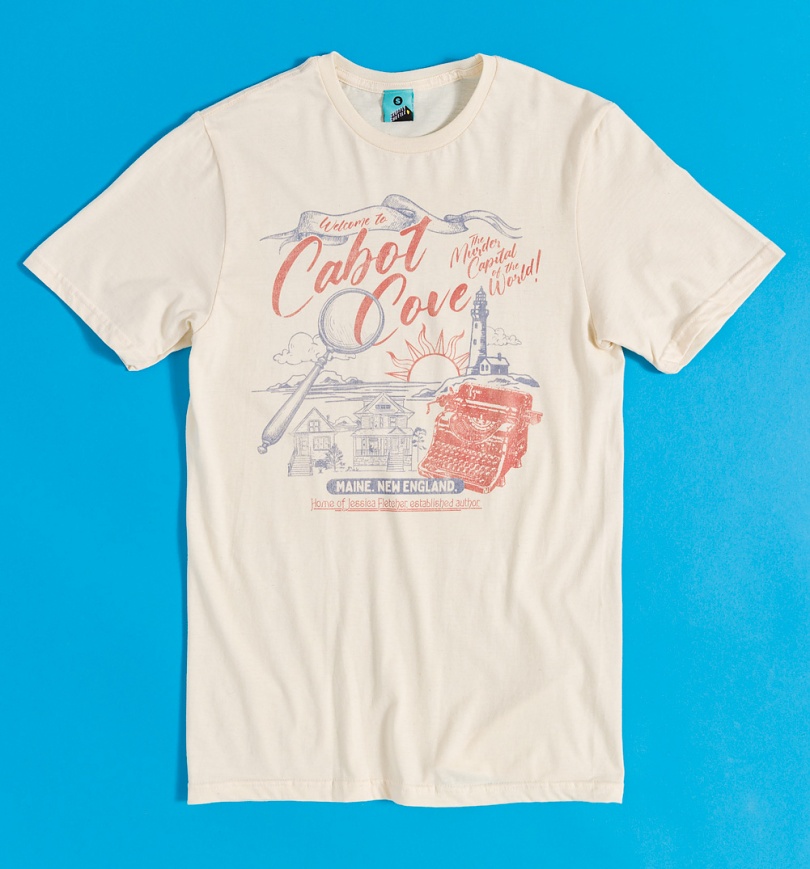 An image of Welcome To Cabot Cove Natural T-Shirt