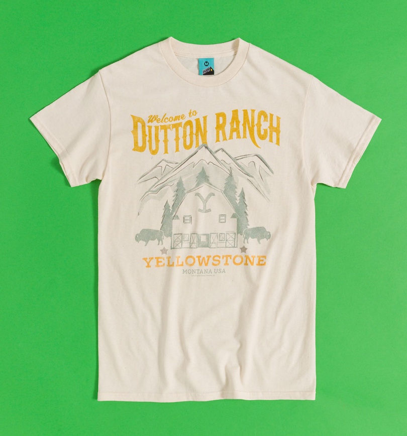An image of Yellowstone Welcome To Dutton Ranch Natural T-Shirt