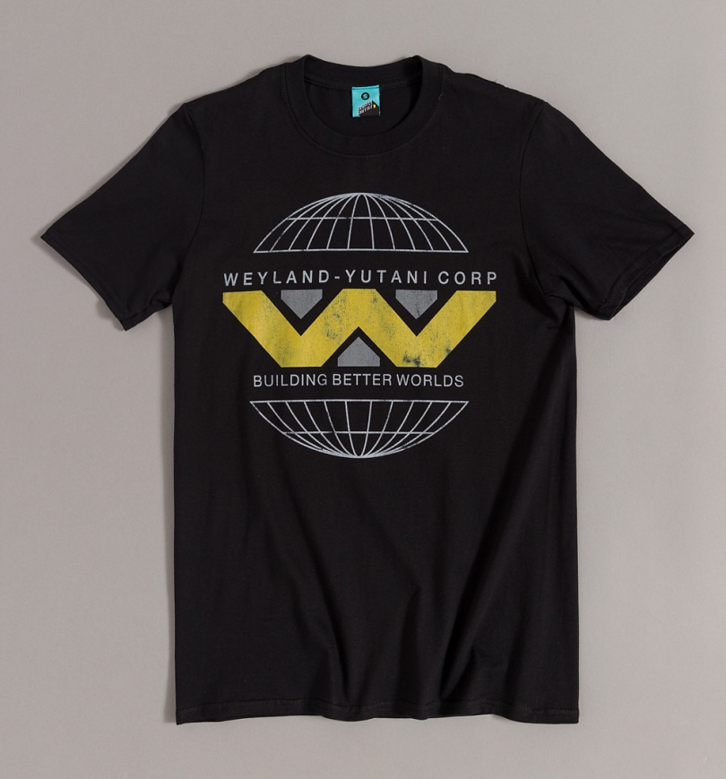 An image of Weyland Yutani Corp Logo Inspired Black T-Shirt