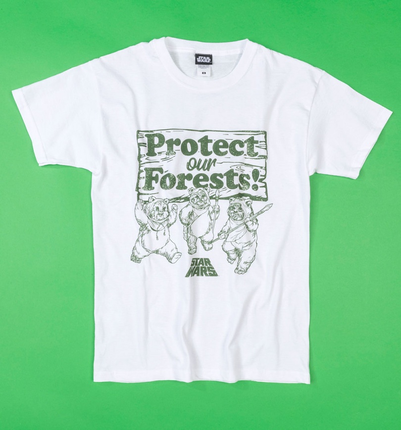 An image of Star Wars Ewoks Protect Our Forests White T-Shirt