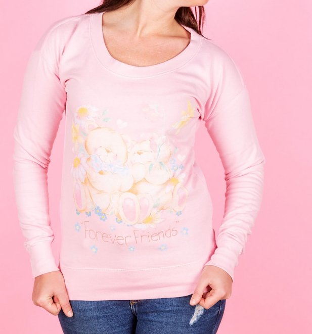Womens Forever Friends Bears Fitted Sweater