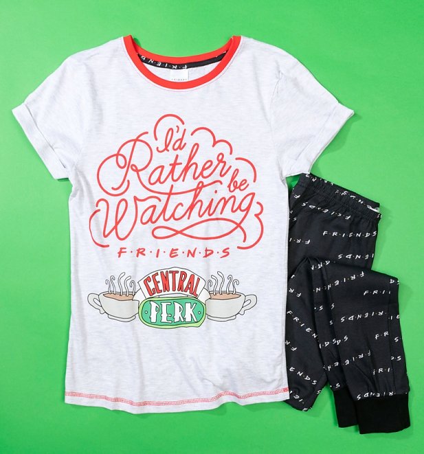 Womens Id Rather Be Watching Friends Pyjamas